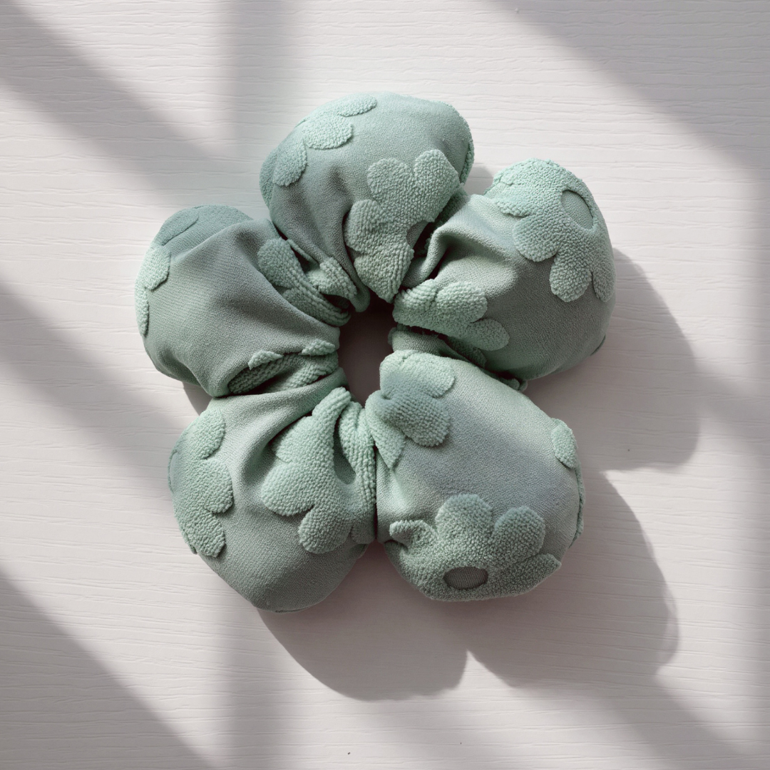 Pretty Puff Periwinkle Scrunchies