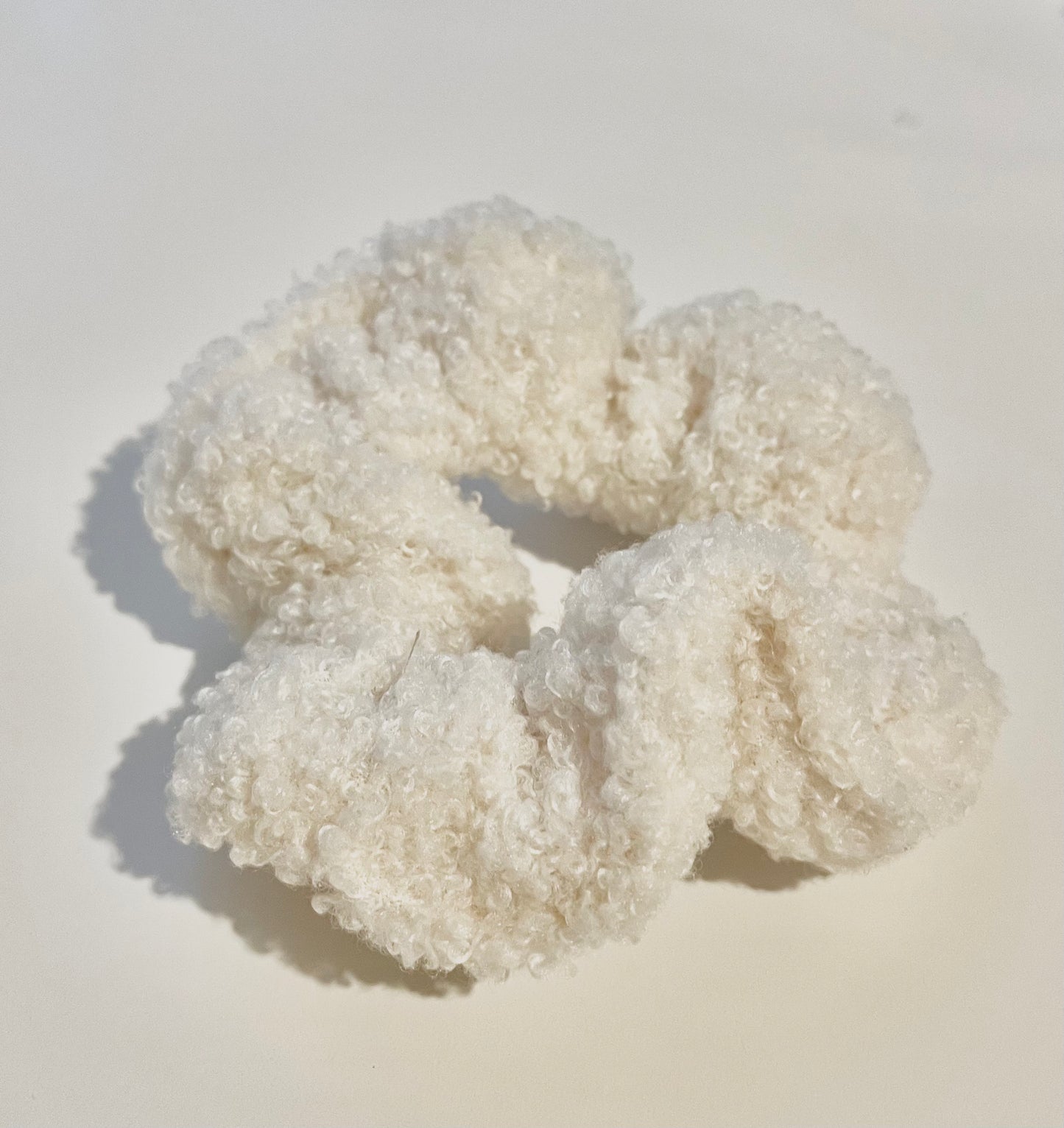 Cozy Ivory Handmade Scrunchies