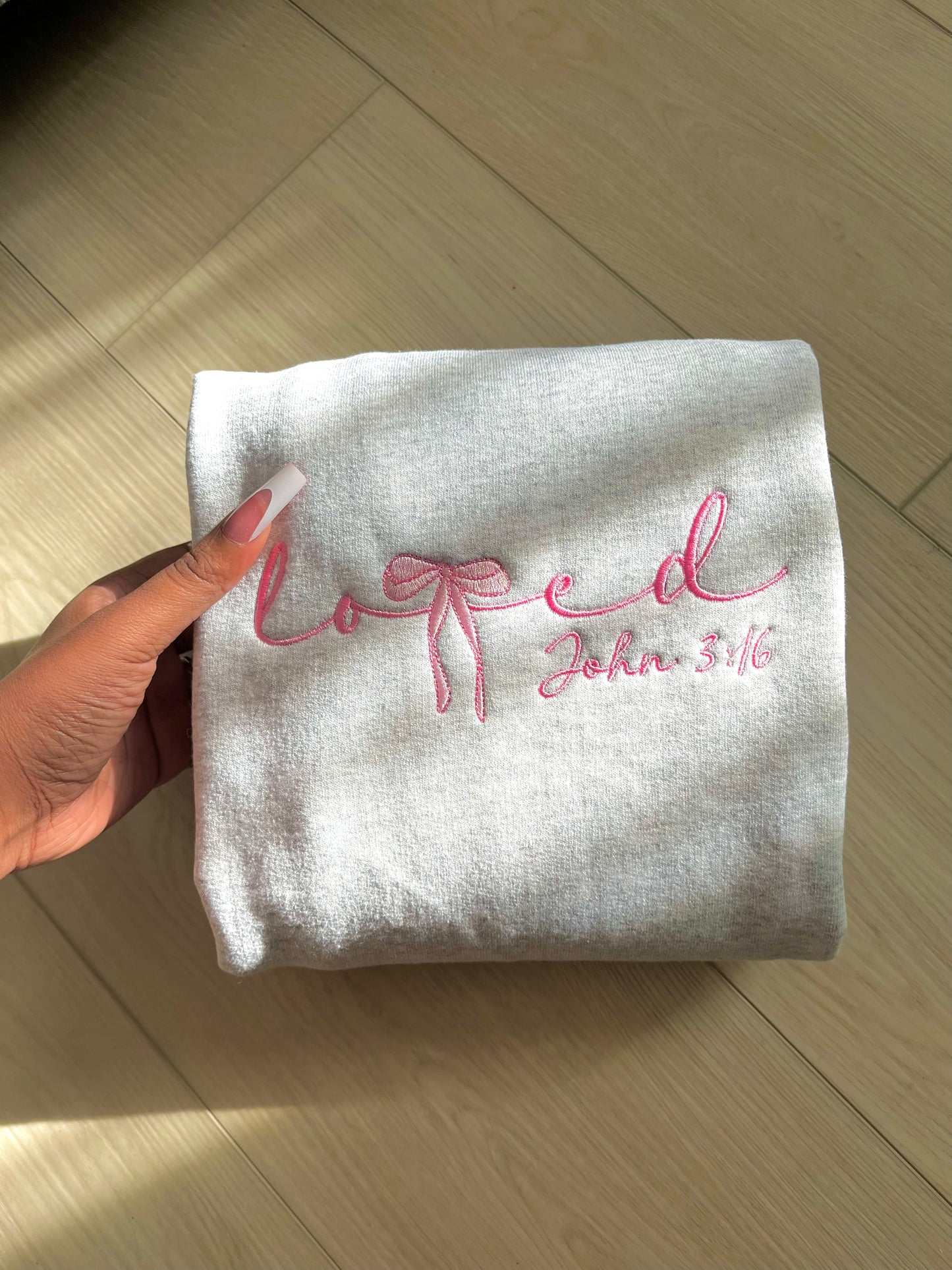 Coquette Loved by God Sweatshirt
