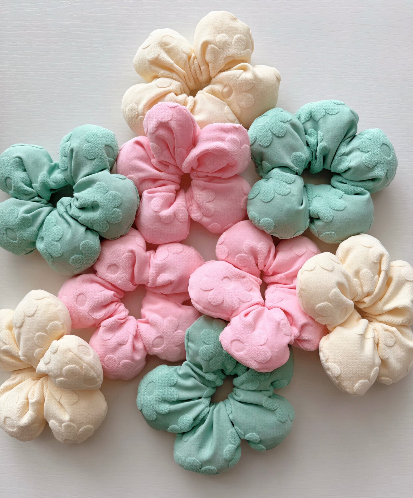 Pretty Puff Periwinkle Scrunchies