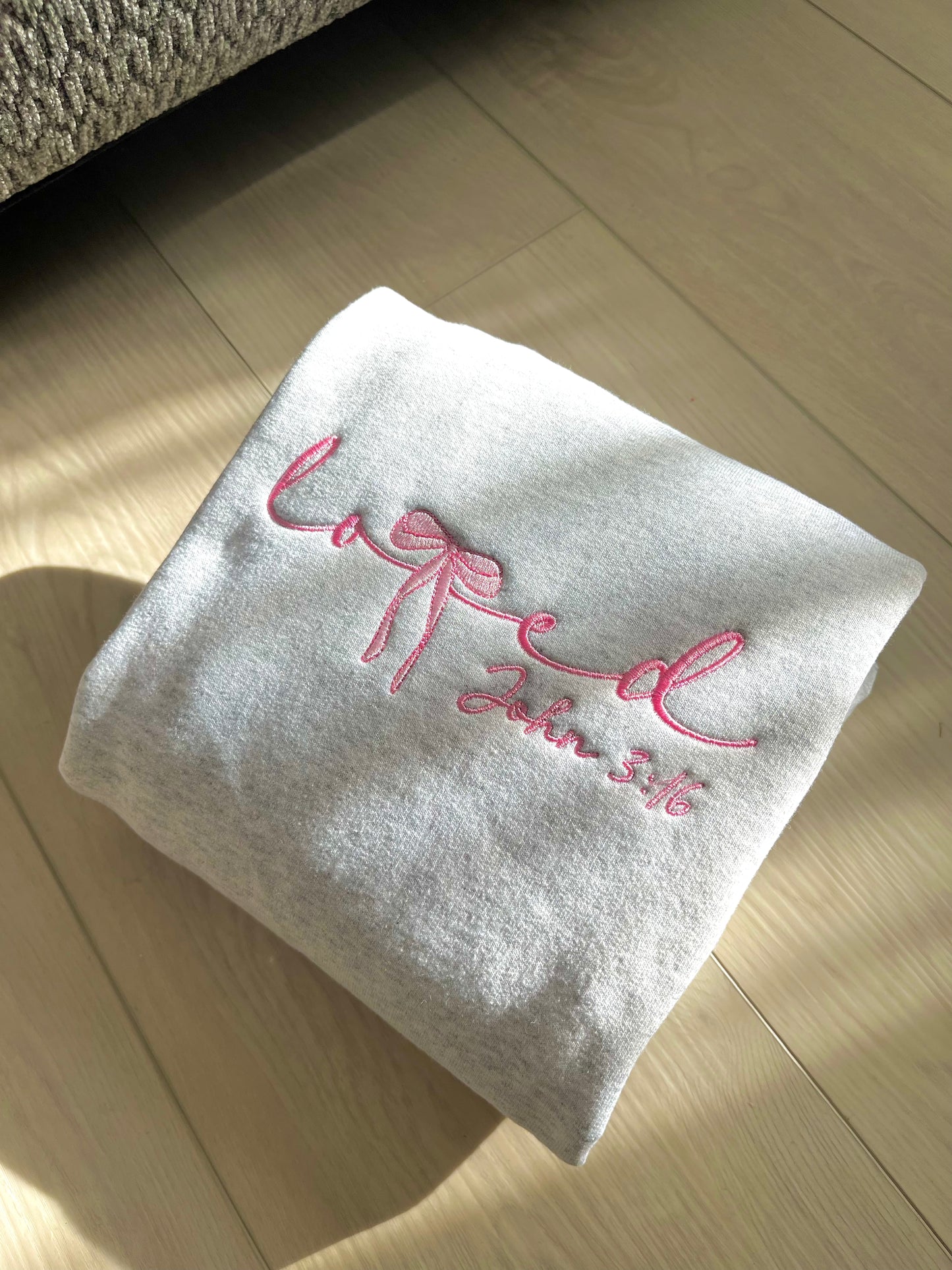 Coquette Loved by God Sweatshirt