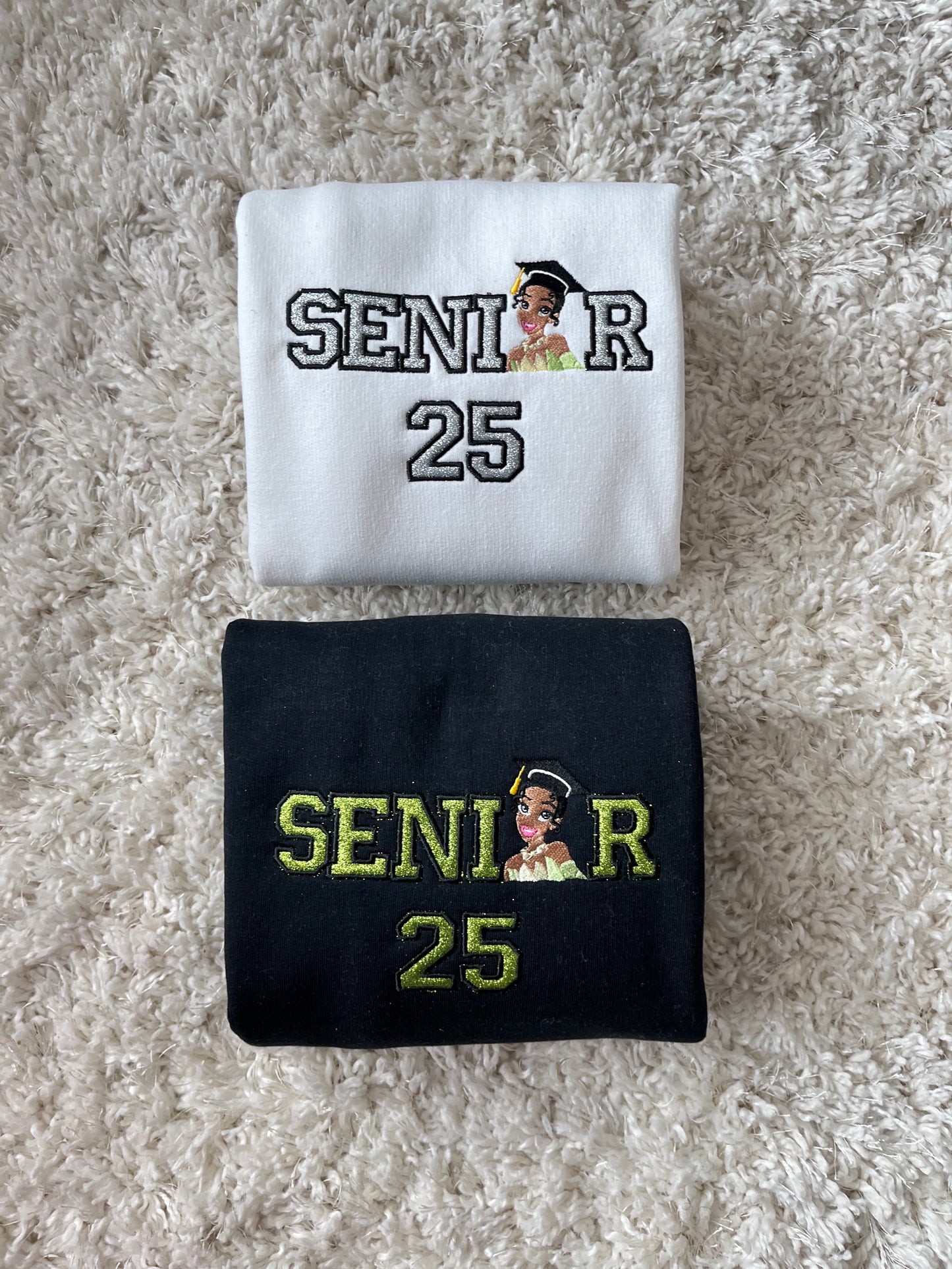 Senior Green-Dress Princess Sweatshirt