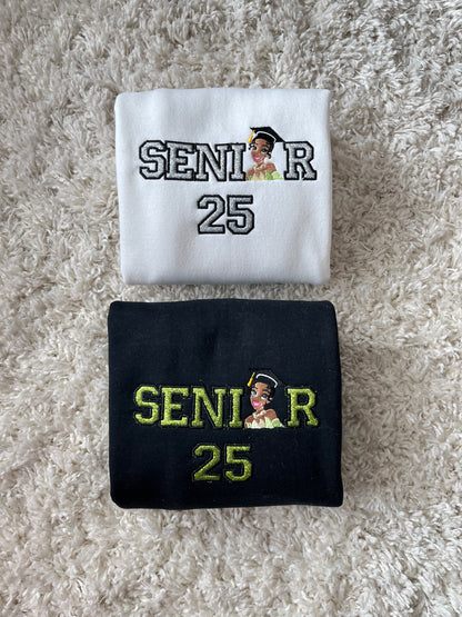 Senior Green-Dress Princess Sweatshirt