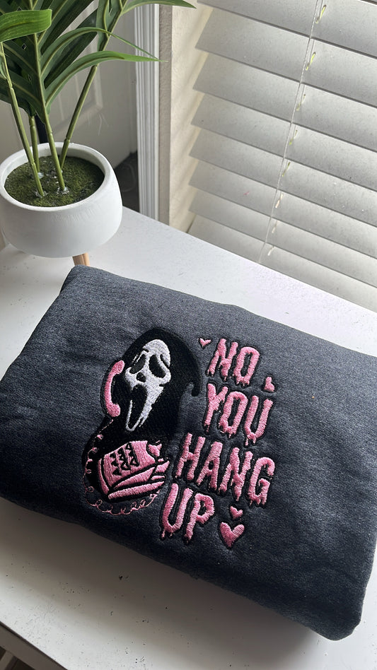 No, you hang up Sweatshirt