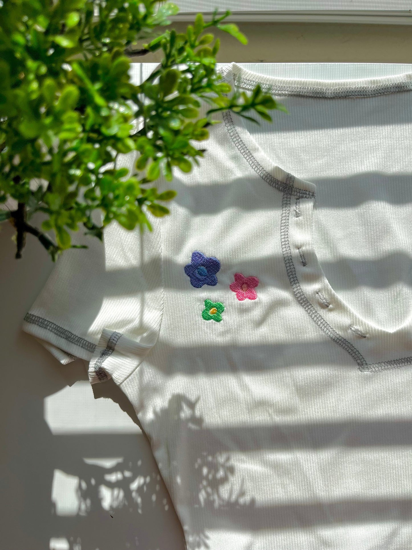 Pastel Flowers Baby Tee