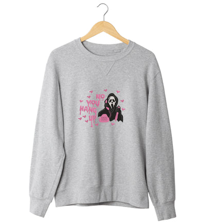 No, you hang up Sweatshirt