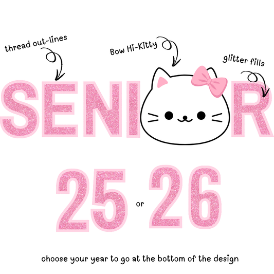 Senior Bow Sweet Hi-Kitty